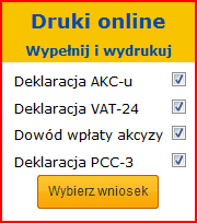 Kliknij aby pobrać druki on-line do rejestracji auta z zagranicy