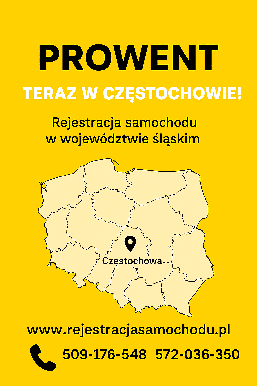 Rejestracja samochodu w województwie śląskim – PROWENT, Częstochowa